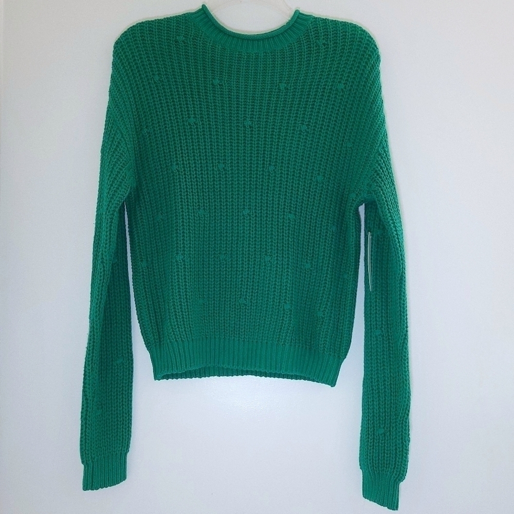 Abound Green Lake Ribbed Knit Doleman Sleeve Sweater - Picture 2 of 14